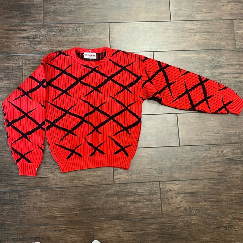 Red and Black sweater